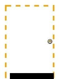 The smiley face is aligned as it would be if it was set to right center.